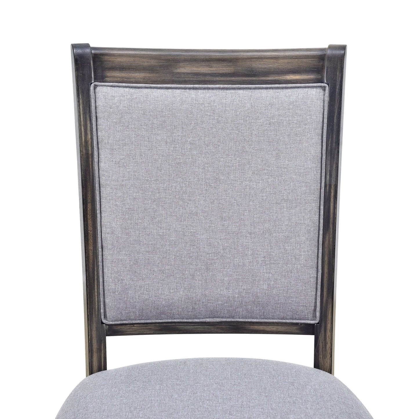 Juego de mesa de comedor con caballete TOPMAX de 7 piezas; con 6 sillas tapizadas