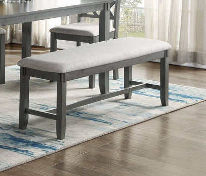 Dining Room Furniture Unique Modern 6pc Set; Gray