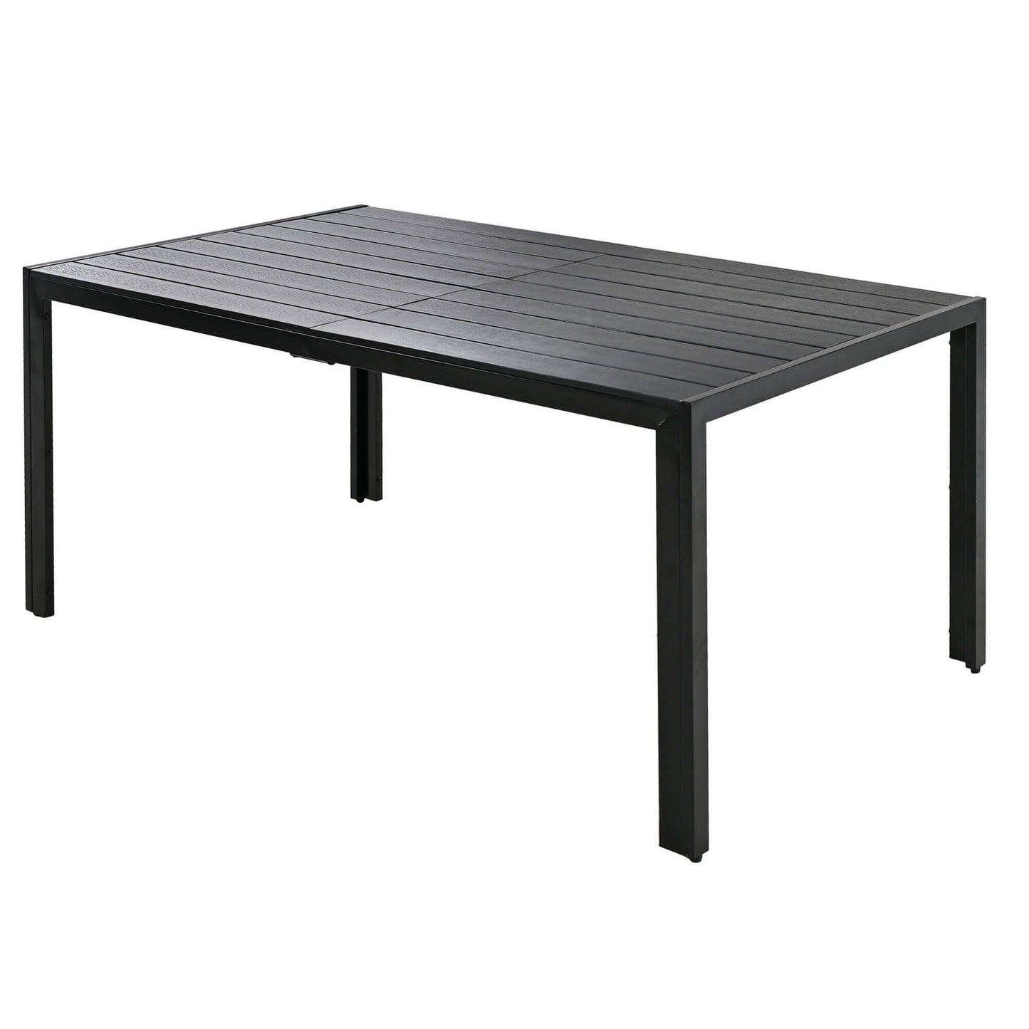 High-quality black steel outdoor table from U-Style, perfect for patio, balcony, and backyard use.
