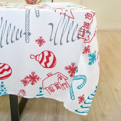 Christmas Printed Tablecloth For Dining Room Decoration -- Muwago