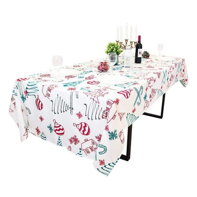 Christmas Printed Tablecloth For Dining Room Decoration -- Muwago