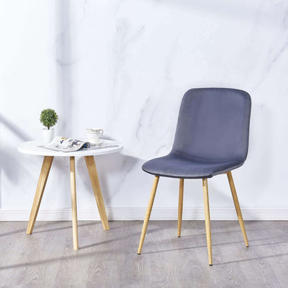 Silla De Comedor/Sentado; Ideal para cafeterías, oficinas, recepción; 4 piezas (GRIS)