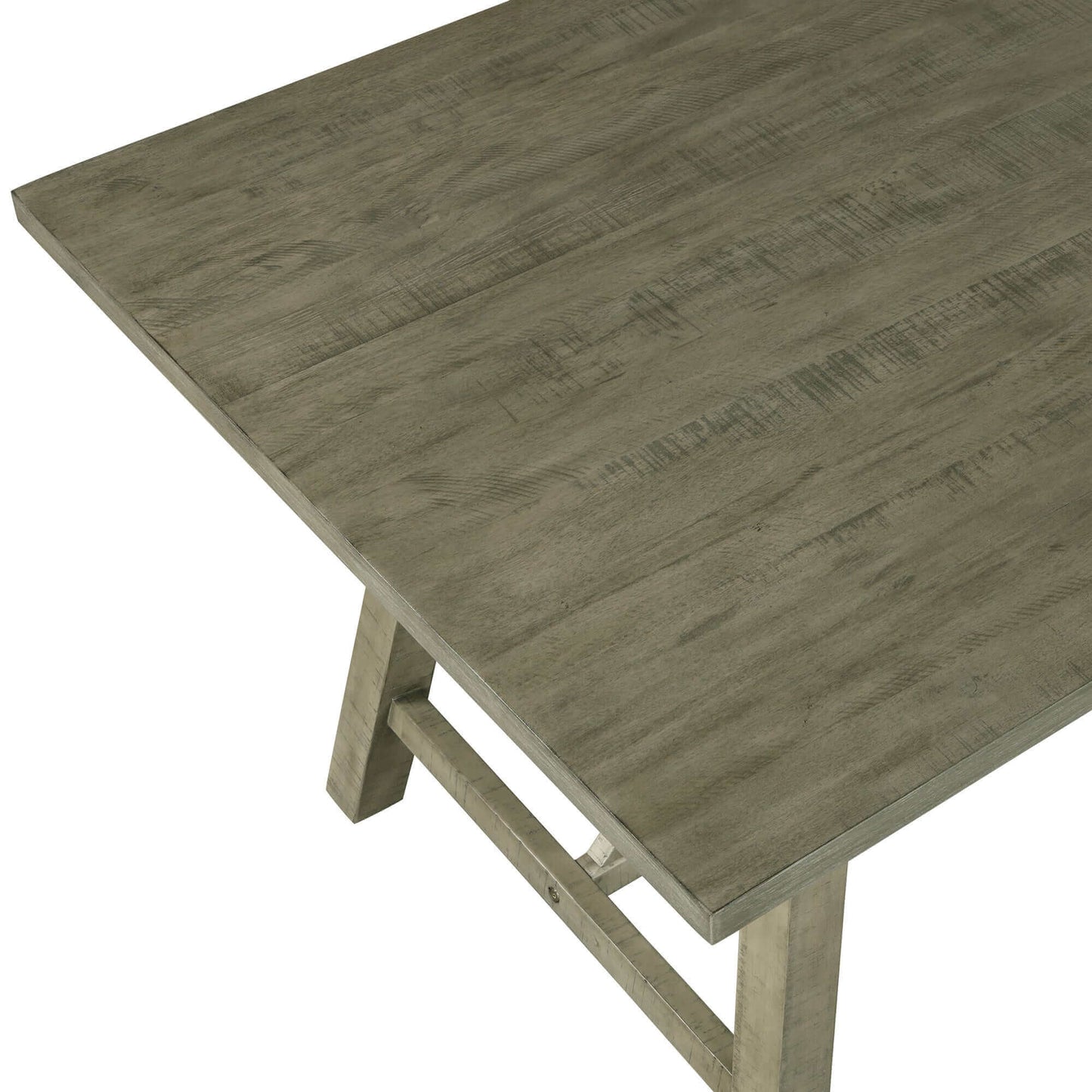 Juego de mesa de comedor de madera de 6 piezas con mesa, banco y 4 sillas; Estilo Rústico
