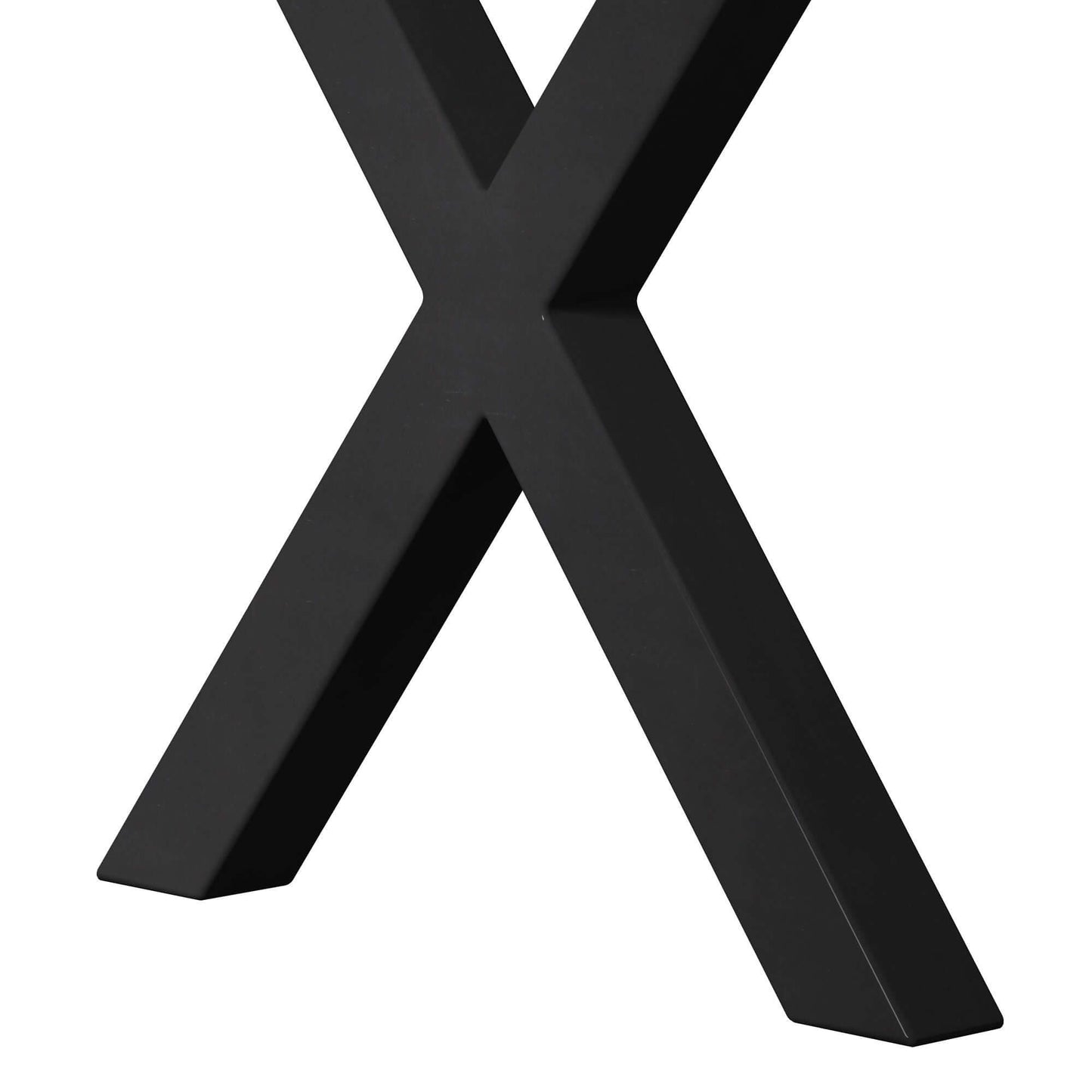 Mesa de comedor cuadrada moderna con patas en forma de X