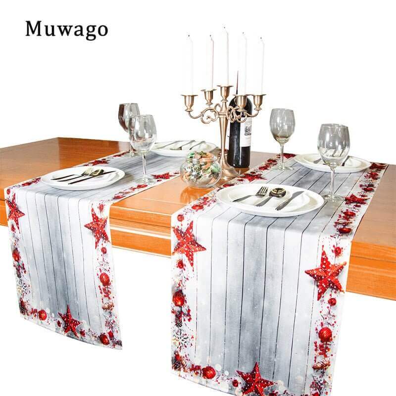 Christmas Stars Table Runner -- Muwago (1pc)